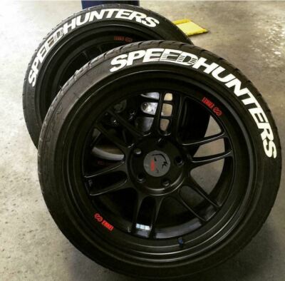 Reifenbeschriftung permanente Reifen Sticker SPEEDHUNTERS Reifenaufkleber 4xSET