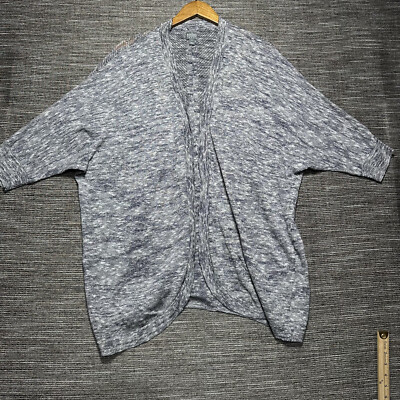 Soho Cardigan Sweater Women's M Blue Light Knit