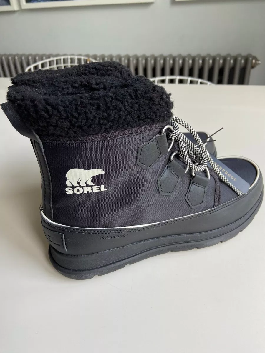 New Black Carnival Explorer Sorel Ladies Boots size 5 fit as a size 4