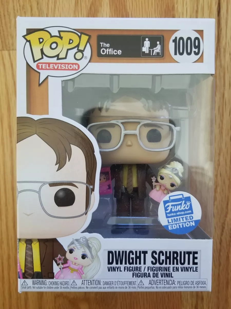 Dwight Schrute with Princess Unicorn Doll #1009 Funko Shop Exclusive Pop