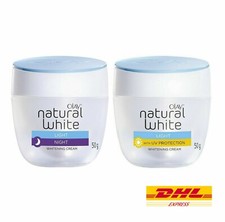 Set Olay Natural White All In One Fairness Whitening Cream SPF 24 Day, Night 50g