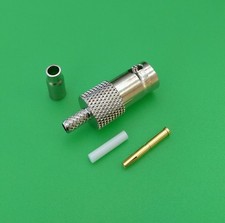  2 PACKS BNC Female Crimp Connector for RG174 LMR100 RG316 - USA Seller