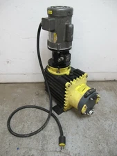 Liquid Metronics L122-44 Metering Pump LMI Baldor 5 HP Motor L12244 Milton Roy
