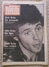 NME New Musical Express May 1976 Nils Lofgren Cover, Patti Smith, Steve Miller