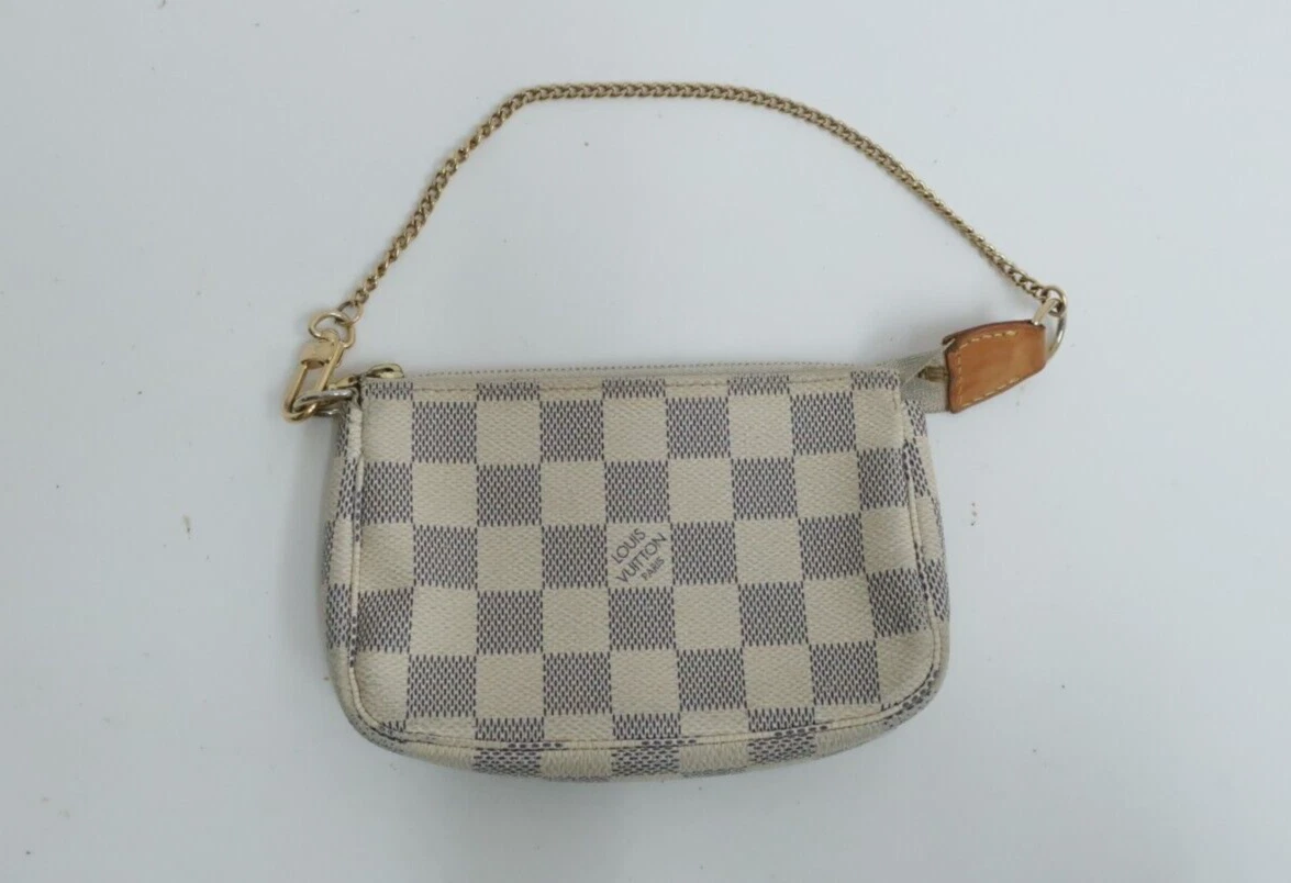 damier azur mini pochette