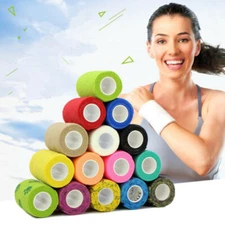 First Aid Self Adherent Cohesive Bandages for Finger Muscles Ankle Wrap Sport 