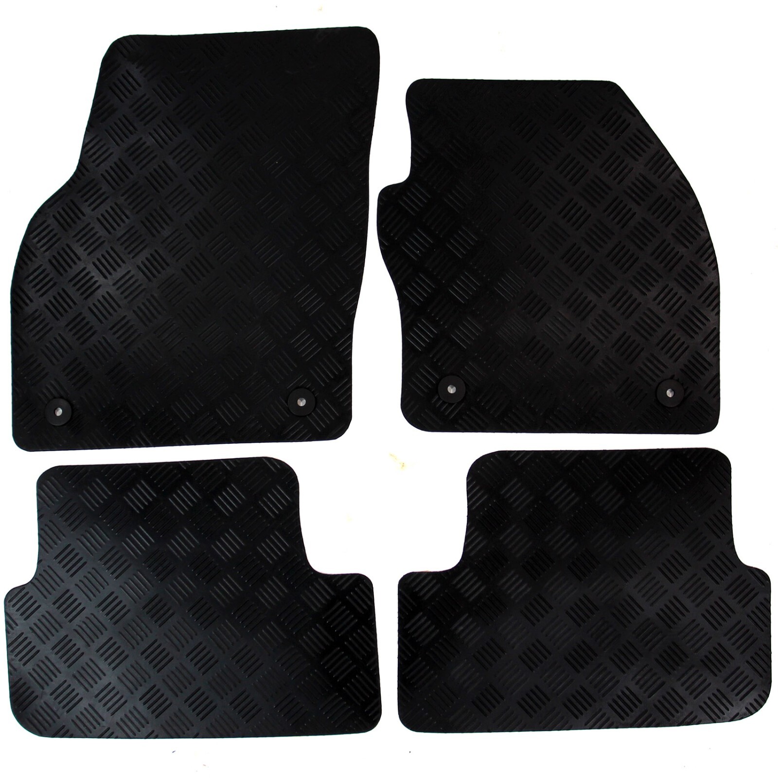For VW Polo Mk6 Car Floor Mat Tailored Rubber 2018 onwards 4pcs Set Heavy Duty