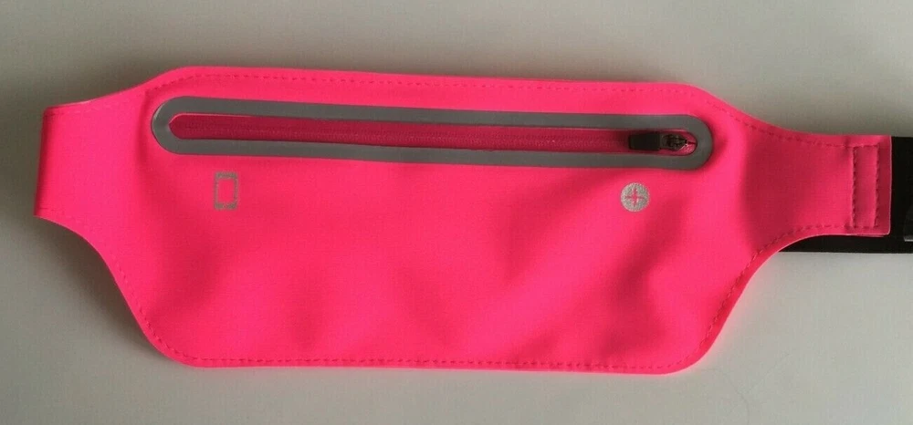 Belt Bag Neon Colors Holds Phone Cards Keys Money Zip Close Adjustable Belt NWT