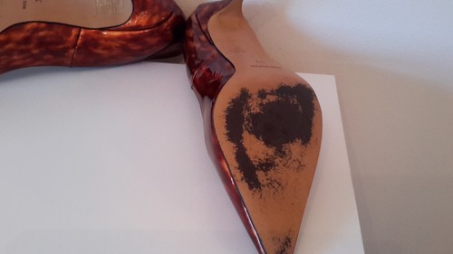 Ombré Patent Court Shoes by Roland Carter UK 6 EU 39 tortoise bronze - Picture 6 of 7