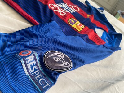 FC Barcelona 2016/17 home Nike jersey with Champions league