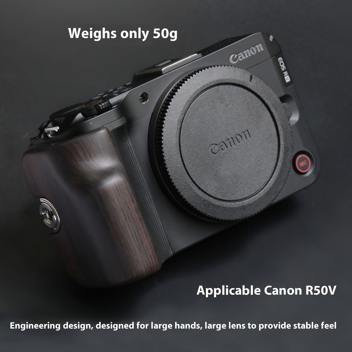 Camera Grip Handle Solid Wood Camera Accessories Suitable for