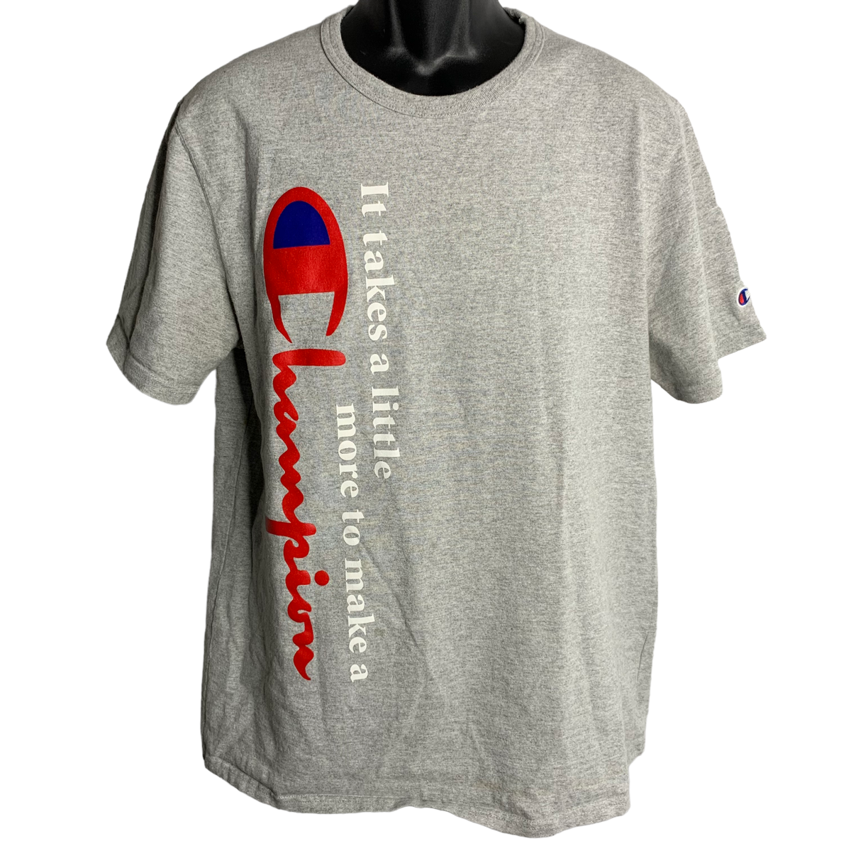 Vintage 90s Champion Crewneck T Shirt L Grey Short Sleeves Vintage 90s Champion Crewneck T Shirt L Grey Short Sleeves