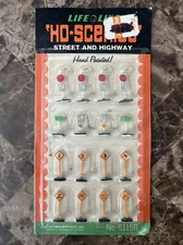 Vintage Life Like Products HO Scenics Street and Highway Signs - No.S115R Sealed