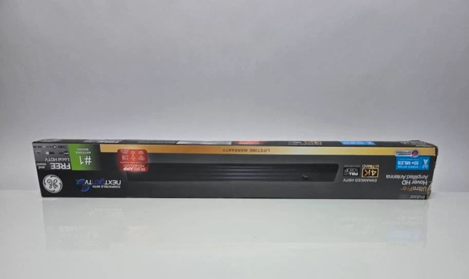 GE Amplified HD Digital TV Antenna, Long Range Smart TV Antenna Easy Mount 37075 - Image 2 of 4