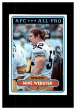 1980 TOPPS FOOTBALL STEELERS #350 MIKE WEBSTER  