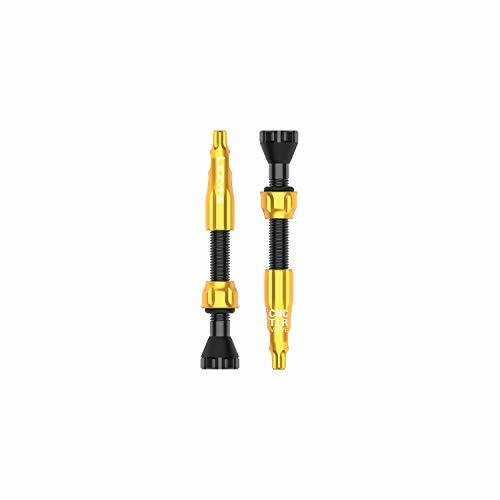 Lezyne Bicycle Cycling CNC Tlr Valve Pair 60Mm Gold Tire Repair
