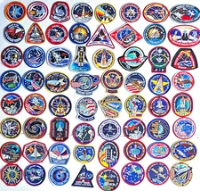 Vintage Lot of 64 NASA STS Shuttle Mission Astronaut Space Patches