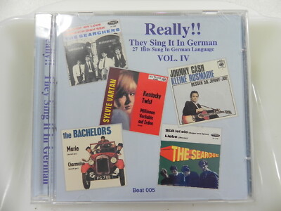 REALLY!! THEY SING IT IN GERMAN - VOL 4 - 27 HITS IN GERMAN  - CD  - Sealed