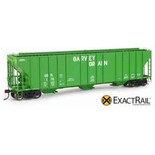 ExactRail HO Evans 4780 Covered Hopper Garvey Grain Car Number GGIX 187 New