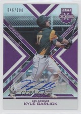 2016 Panini Elite Extra Edition Aspirations Purple 46/100 Kyle Garlick Auto nd3