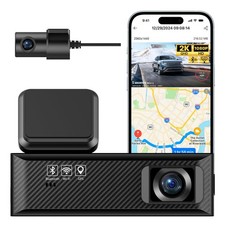 Miofive Dash Cam Mini 2, 2K 1080P FHD, Built-in Wi-Fi GPS Smart Dash Camera f...
