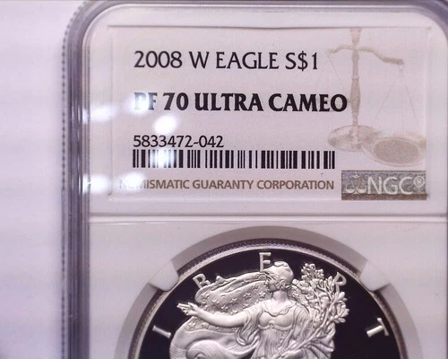 2008-W Proof American Silver Eagle NGC PF70UCAM , Problem free coin!