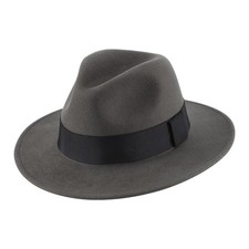 Mens Wool Fedora Hat with Band Classic Wide Brim Fedora Hat for Men Women Pan...