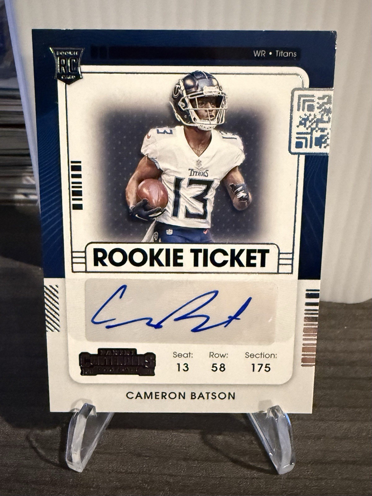 CAMERON BATSON 2021 Panini Contenders NFL Rookie Ticket AUTO Card RC #278
