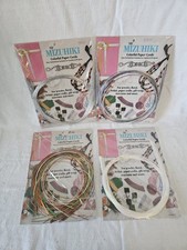 NOS Lot of 4 Packs Niji Mizuhiki Colorful Paper Cords 36" Jewelry Crafts Japan