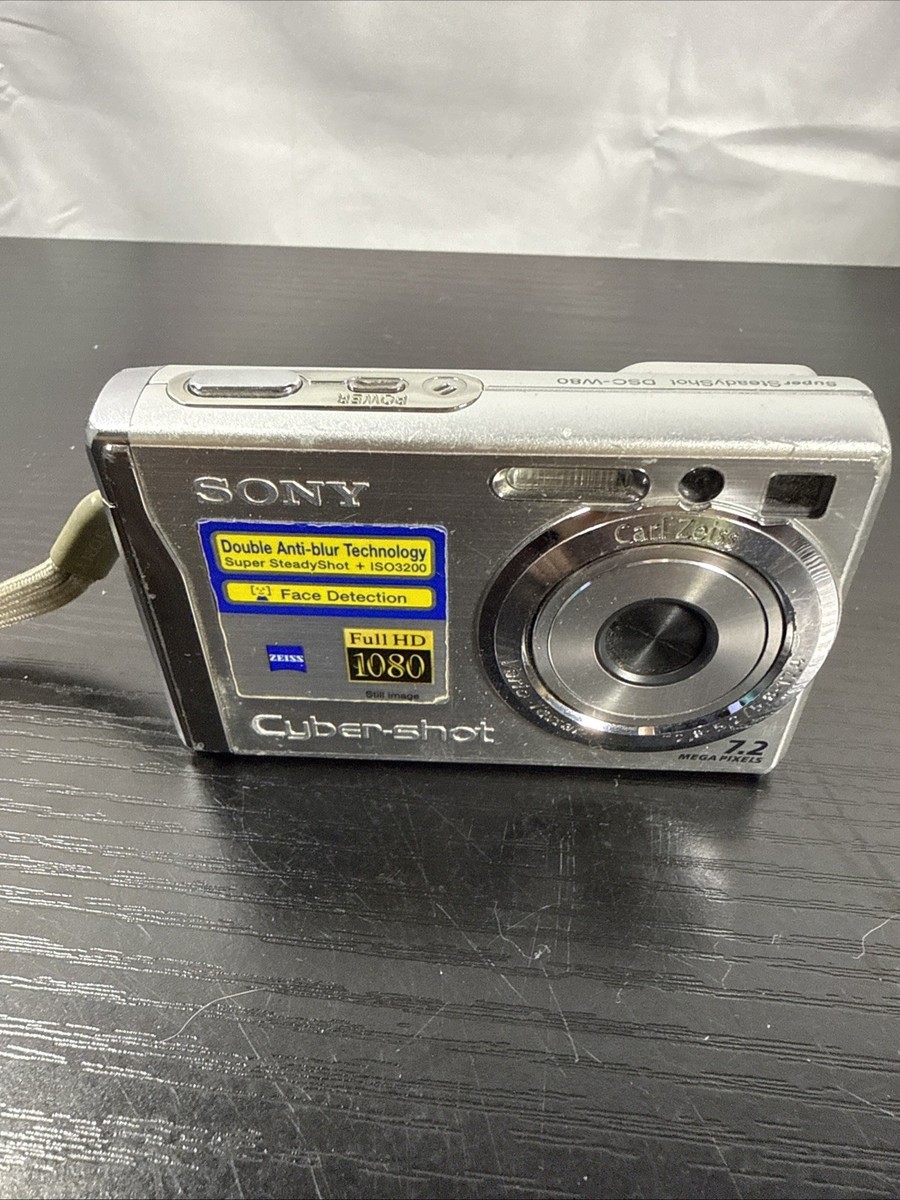 SONY Cyber-shot DSC-W80 シルバー Sony Cyber-shot DSC-W80 7.2MP Digital Camera - Silver for sale