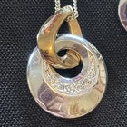 SAQ Matching Necklace and Earrings Gold Tone Silver Tone — photo 5
