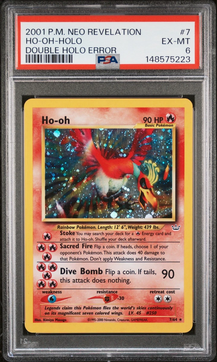 Ho-Oh Pokémon TCG Professional Sports Authenticator (PSA) Neo