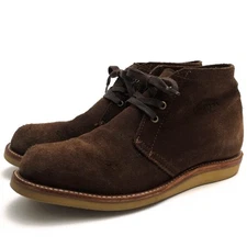 Chippewa Chukka Boots Shoes Suede Leather Dark Brown 1901G08 #0621