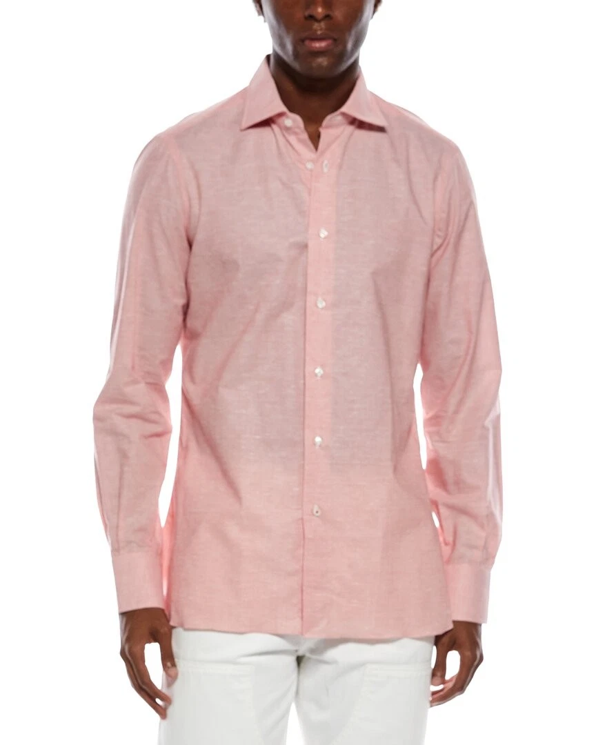 Isaia Linen-Blend Dress Shirt Men's
Opens in a new window or tab