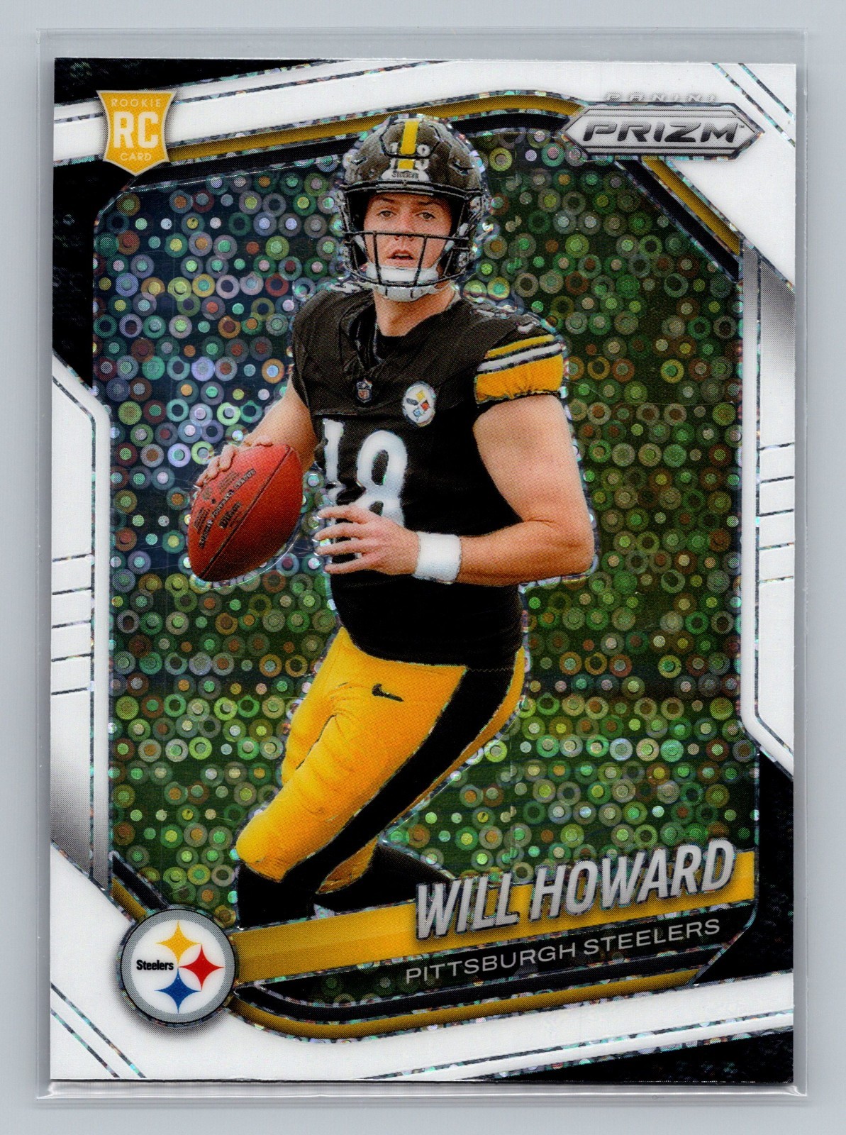 2025 Panini Prizm - Rookies Will Howard #367 White Disco Prizm (RC)