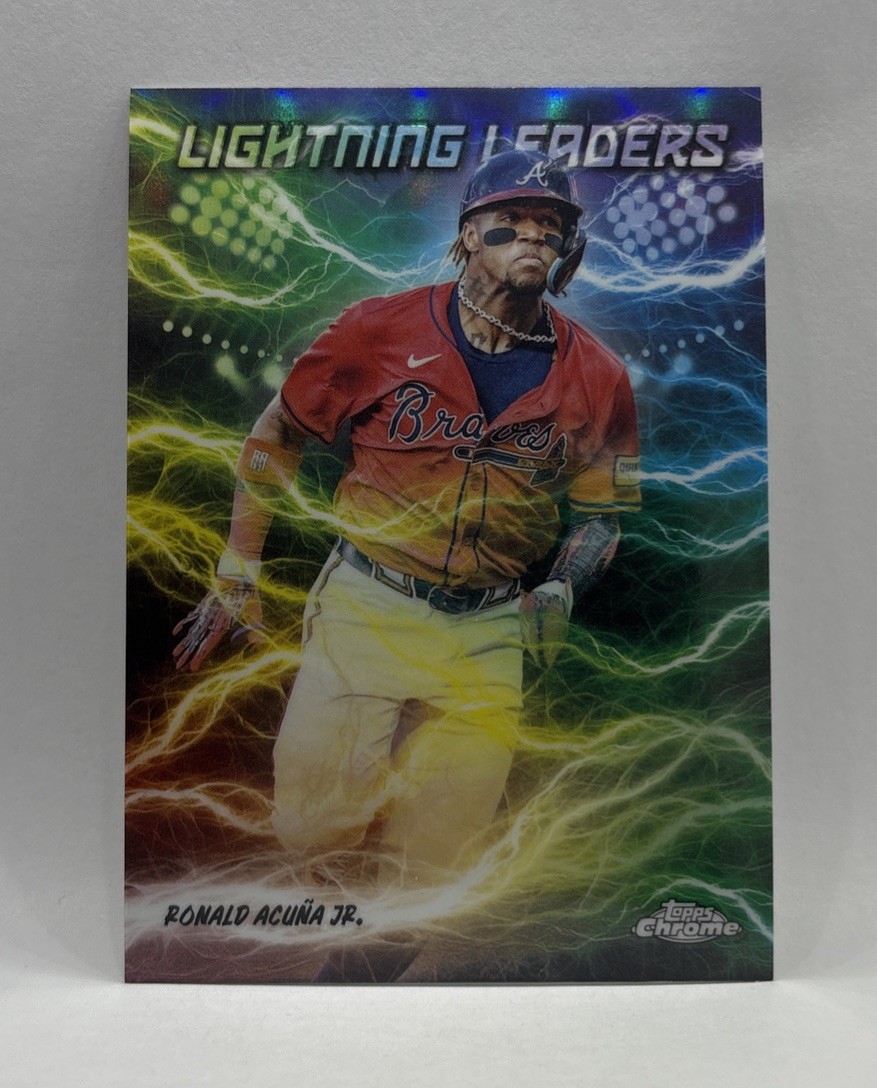 Ronald Acuna Jr Lightning Leaders SP 2025 Topps Chrome Baseball #LL-3 Braves MLB