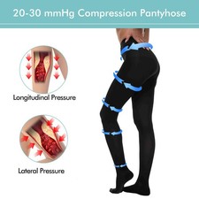 Compression Pantyhose 20-30 mmHg Women Men Medical Stockings Varicose Veins Hose