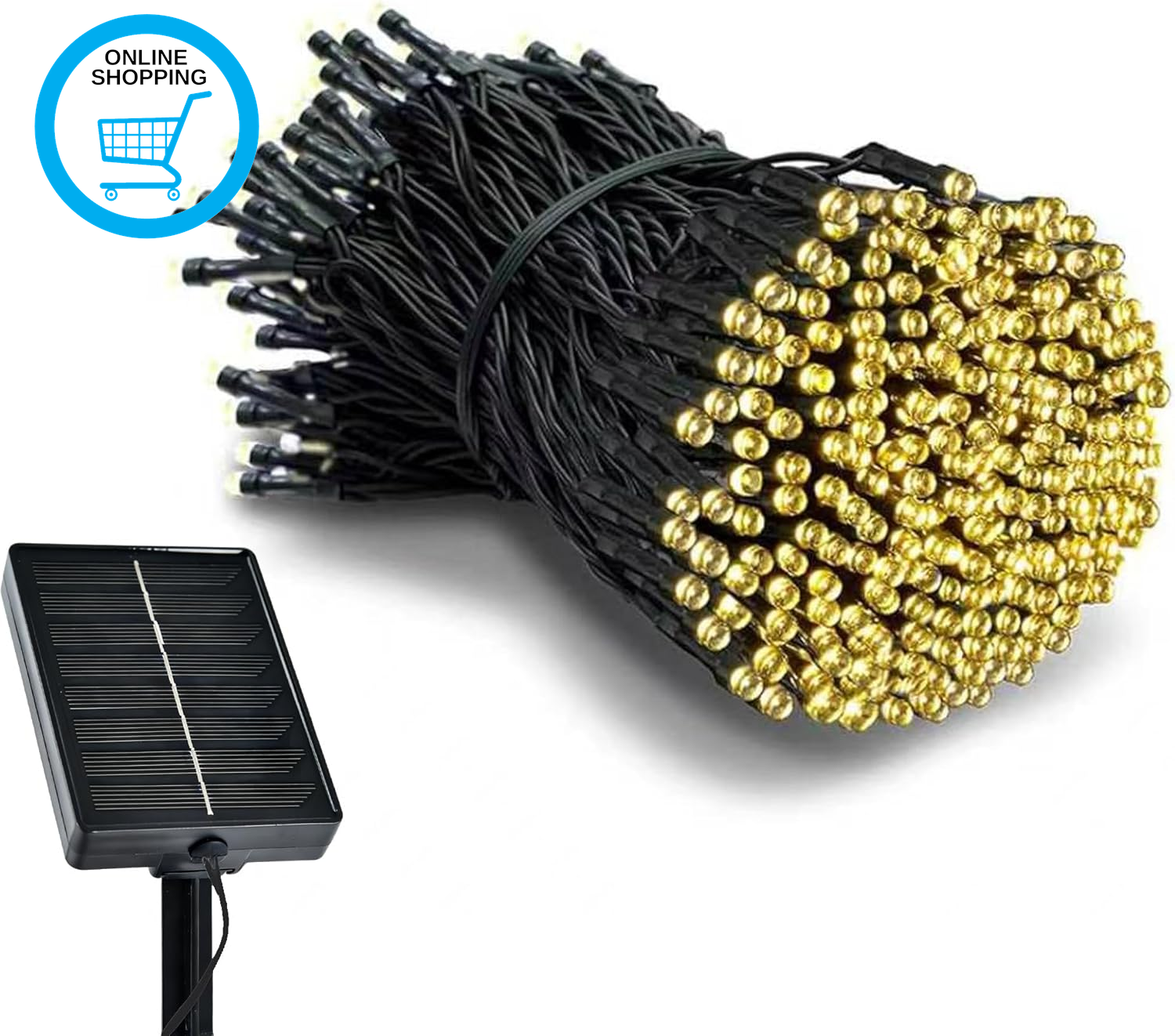 Solar String Lights Outdoor Garden - 33Ft/10M 100 LED Solar Fairy Light with Tim