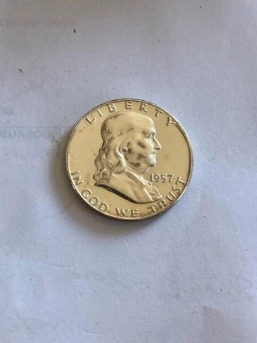 1957 Franklin Half Dollar 50c Proof very nice coin, fast shipping