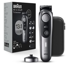 Braun All-in-One Men's Shaving Kit Series 9, 13-in-1 Beard/Face/Nose/Ear -NEW b8