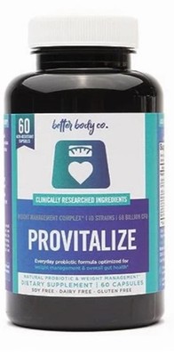 Better Body Co Provitalize Natural Probiotic - 60 Caps. EXP : 6/27 FREE SHIP