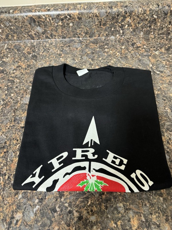 Cypress Hill Promo Logo S/S Black T-Shirt Size XL Sportswear Rare Vintage OG