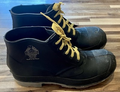 Bata Standard Rubber Steel Shank Rain Work Boots Men s Size 11 USA Made