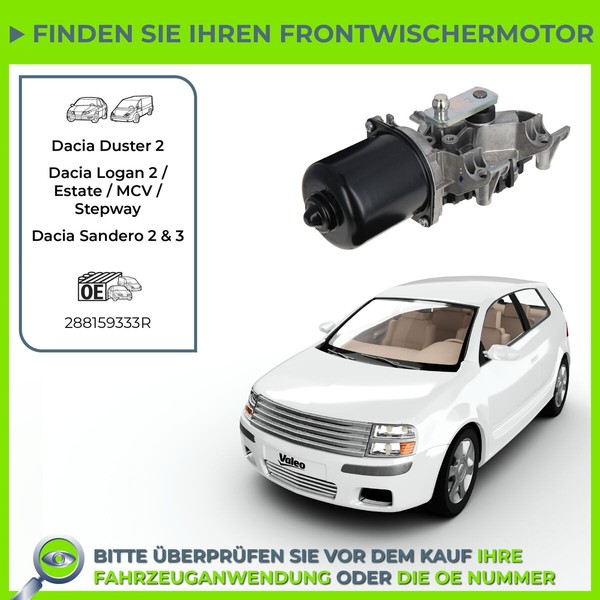 Valeo Scheibenwischermotor 12V Vorne FüR Dacia Sandero Ii Logan Mcv Thalia Iii-image