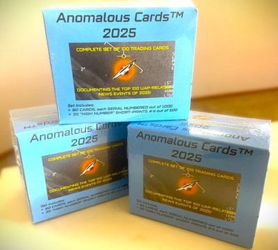 Anomalous Cards 2025 Factory Set - 100 Serial Numbered UAP/UFO Cards