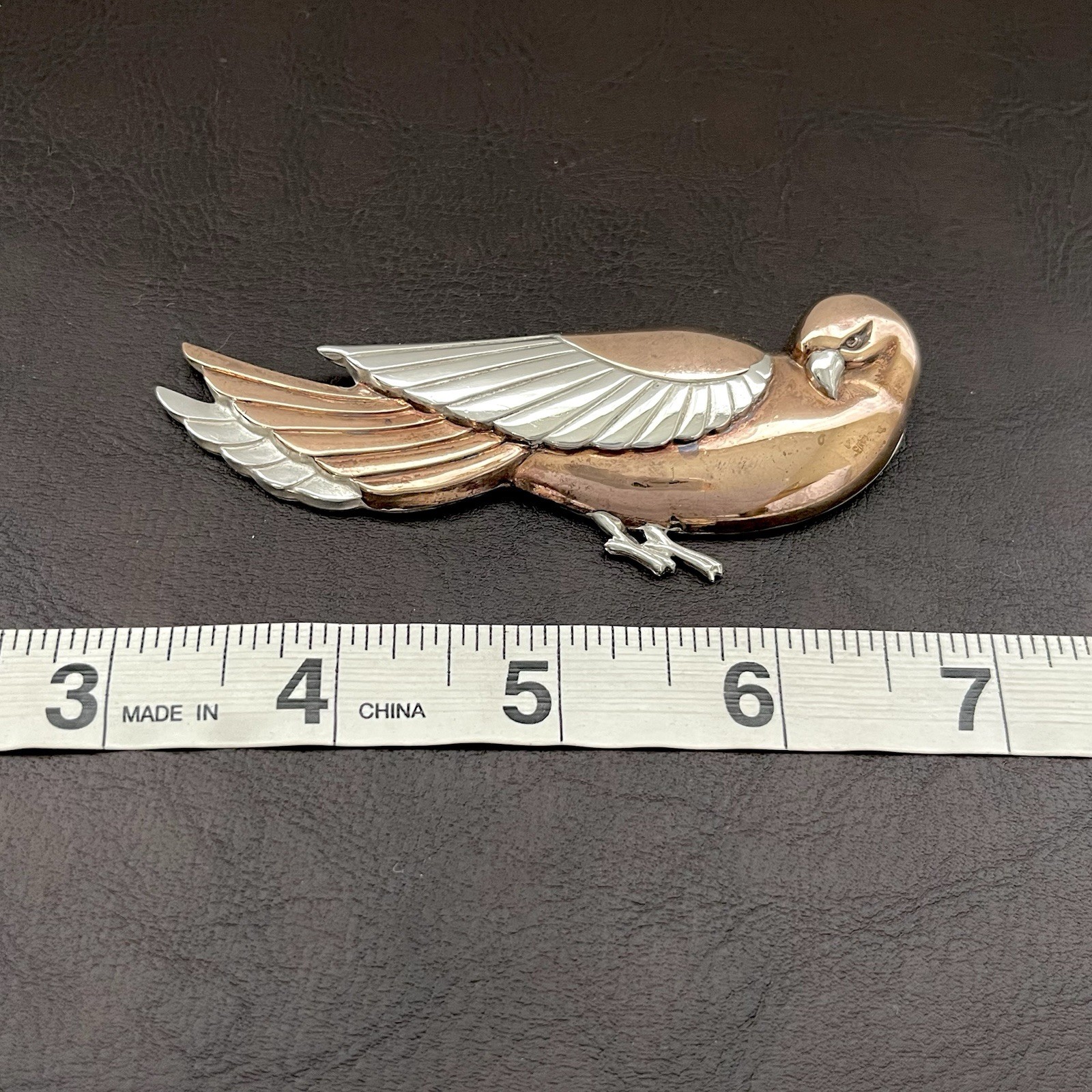 Vintage sterling silver and copper Coro Style Dove Bird brooch pin | eBay