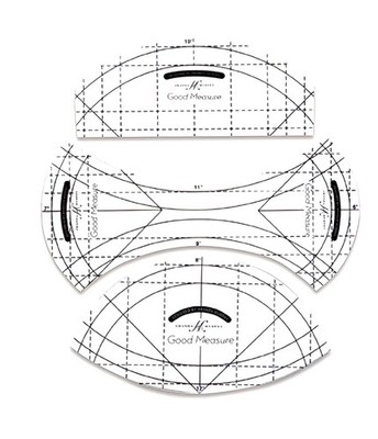 Good Measure - Curve 3 pcs Longarm Quilting Templates by Amanda Murphy