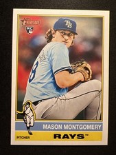 2025 Topps: Heritage-MLB #296 Mason Montgomery (RC)/Tampa Bay Rays/P ⚾🐷⚾