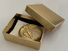 Vintage Estee Lauder September Angel Compact Lucidity Transparent Powder Holder