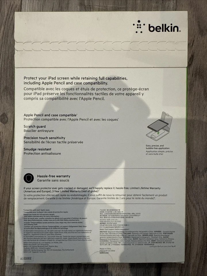 Screen Protector for iPad 9th Gen 8th Gen 7th Gen 10.2" Belkin ScreenForce - Image 2 of 4